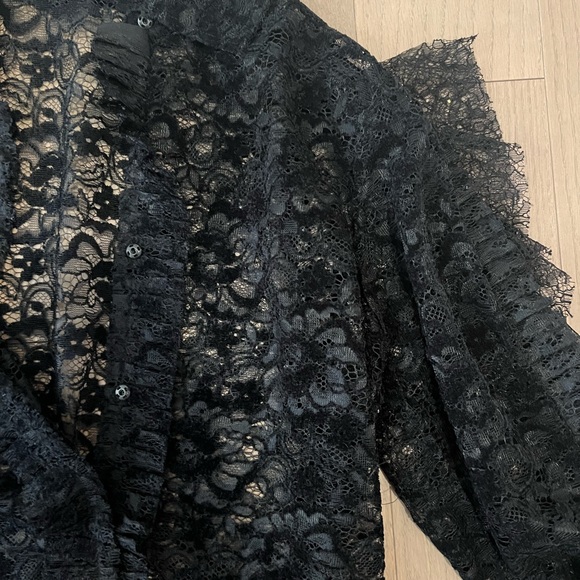 Anaïs Jourden Black Lace Top - Picture 7 of 8